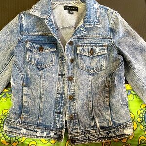 Denim jean jacket, regular fit blue women’s